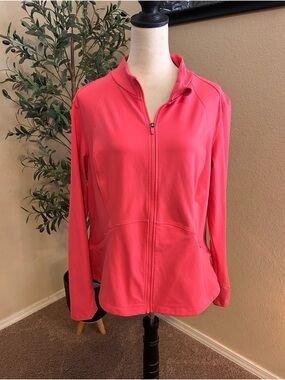 Spyder Active Women's Pink Full-Zip Strech Fit Utility Jacket